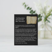 キングジェームズ版の新約聖書のはがき ポストカード (スタンド正面)