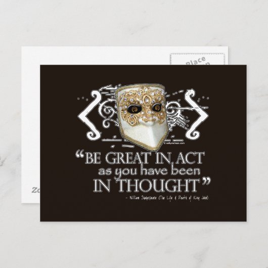 キングジョン引用文 ポストカード (正面/裏面)