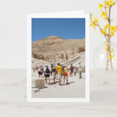 キングスの谷、ツアーグループ、エジプト カード (黄色い花)