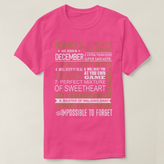 キングスは12生まれ月に射手座誕生日ギ Tシャツ (デザイン正面)
