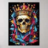 キングスカル怖いポスター壁デコール ポスター (正面)