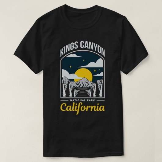 キングスキャニオンアメリカ国立公園 Tシャツ (デザイン正面)