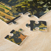 キングスキャニオンナショナルパークイラストレーショントラベルアート ジグソーパズル (側面)