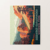 キングスキャニオンナショナルパークカリフォルニアマウンテンズ ジグソーパズル (縦)