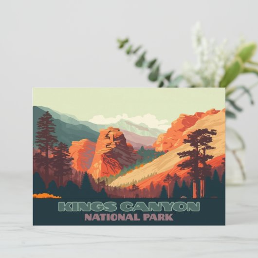 キングスキャニオンナショナルパークカリフォルニアマウンテンズ 招待状 (スタンド正面)
