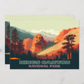 キングスキャニオンナショナルパークカリフォルニアマウンテンズ 招待状 (正面/裏面)