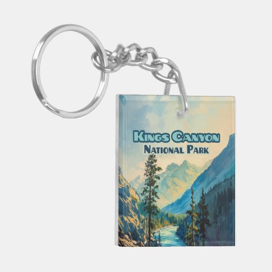 キングスキャニオンナショナルパークカリフォルニアヴィンテージ キーホルダー (正面左)