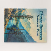 キングスキャニオンナショナルパークカリフォルニアヴィンテージ ジグソーパズル (横)