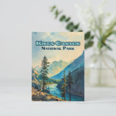 キングスキャニオンナショナルパークカリフォルニアヴィンテージ ポストカード (スタンド正面)