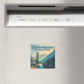 キングスキャニオンナショナルパークカリフォルニアヴィンテージ マグネット (インサイチュ (食洗機))