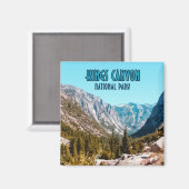 キングスキャニオンナショナルパークカリフォルニアヴィンテージ マグネット (正面/裏面)