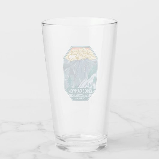 キングスキャニオンナショナルパークサンセットヴィンテージ タンブラーグラス (裏面)