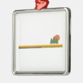 キングスキャニオンナショナルパークパインツリーズサン メタルオーナメント (左)