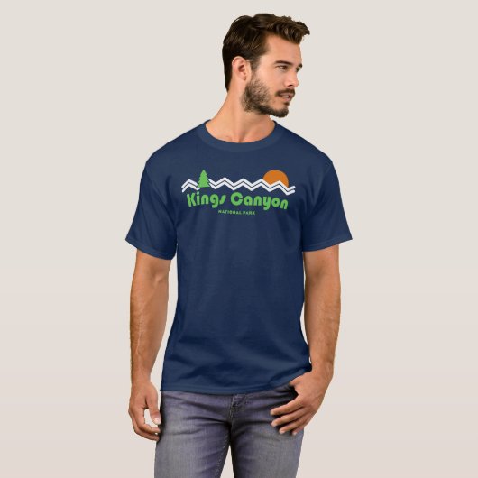キングスキャニオンナショナルパークレトロ Tシャツ (正面フル)