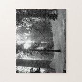 キングスキャニオン国立公園の冬の雪 ジグソーパズル (縦)