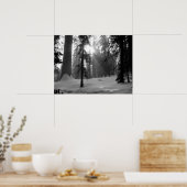 キングスキャニオン国立公園の冬の雪 ポスター (キッチン)