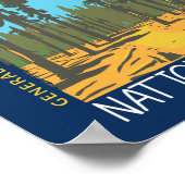 キングスキャニオン国立公園ゼネラルグラントトレイル ポスター (角)