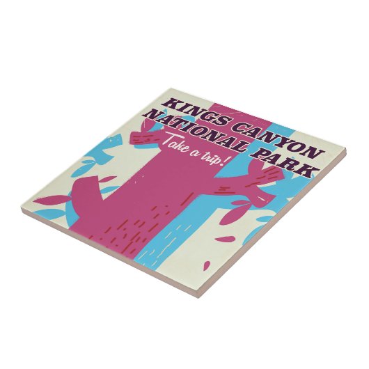 キングスキャニオン国立公園，カリフォルニアのポスター タイル (側面)