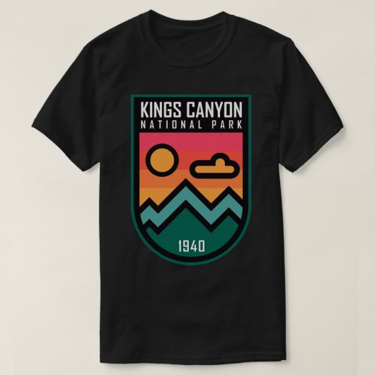 キングスキャニオン国立公園 Tシャツ (デザイン正面)
