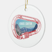 キングスキャニオン登山カラビナー セラミックオーナメント (左)