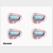 キングスキャニオン登山カラビナー 長方形シール (シート)