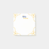 キングスクエアのメモを青に ポストイット (正面)