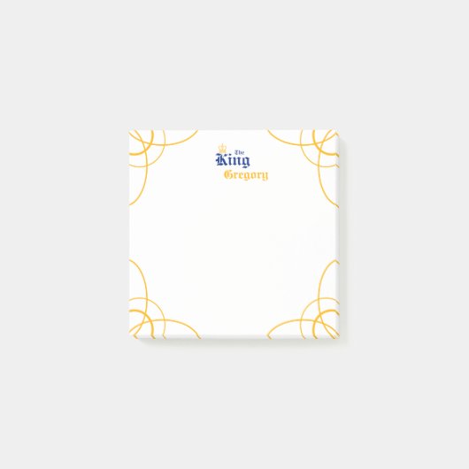 キングスクエアのメモを青に ポストイット (正面)