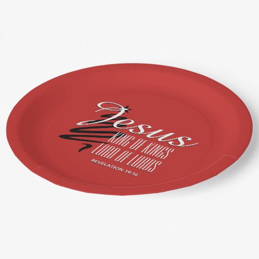 キングスクリスマスクリスチャン聖なる書物、 経典 ペーパープレート (アングル)