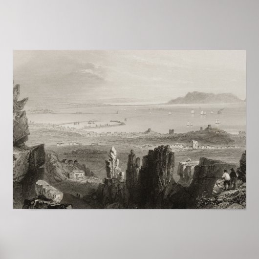 キングスタウン採石場からのダブリンベイ ポスター (正面)