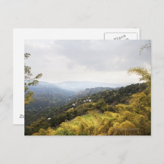 キングストンを見下ろすブルーマウンテンズ ポストカード (正面/裏面)