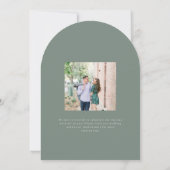 キングストンエレガントモノグラムタイポグラフィ結婚ズ 招待状 (裏面)