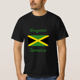 キングストンジャマイカ – ジャマイカ国旗Tシャツ Tシャツ