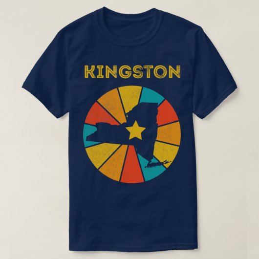 キングストンニューヨー動揺してクヴィンテージ土産1 Tシャツ (デザイン正面)