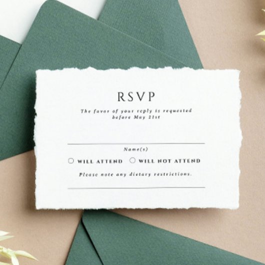 キングストンフォーマルランドスケープ結婚式RSVP ラバースタンプ