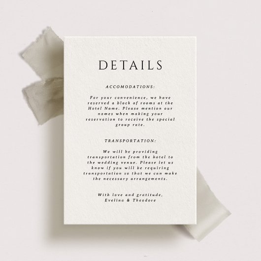 キングストンポタ結婚イト詳細カード 招待状