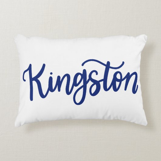 キングストン優美なスクリプト枕 アクセントクッション (正面)