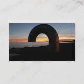 キングストン湖、オンタリオの夕日。 名刺 (裏面)