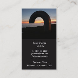 キングストン湖、オンタリオの夕日。 名刺