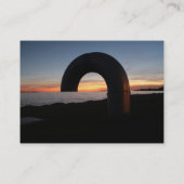 キングストン湖、オンタリオの夕日。 名刺 (裏面)