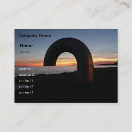 キングストン湖、オンタリオの夕日。 名刺