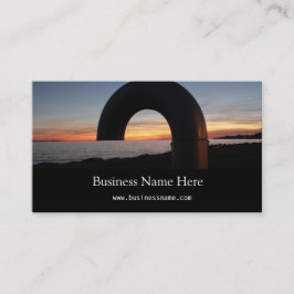 キングストン湖、オンタリオの夕日。 名刺