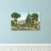 キングストン高校の外観 キャンバスプリント (インサイチュ (ウッドフロア))