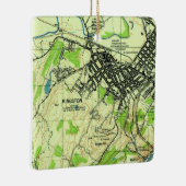 キングストンNYヴィンテージマップ セラミックオーナメント (右)