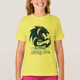 キングスドラゴンズ ファイア ドラゴン 赤 黒 ファンタジー Tシャツ