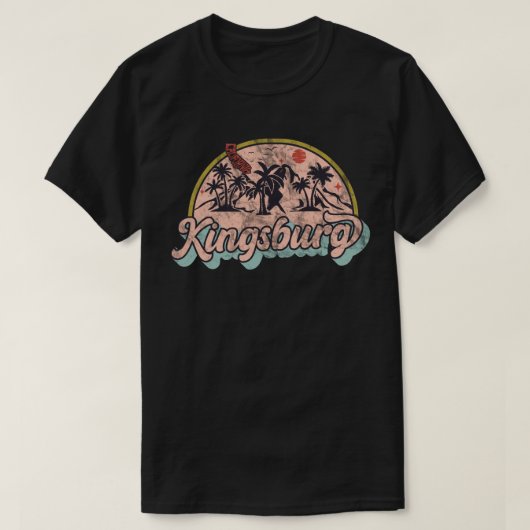 キングスバーグ, カリフォルニア Tシャツ (デザイン正面)