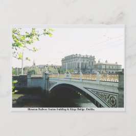キングスブリッジダブリンのヒューストン鉄道駅 ポストカード