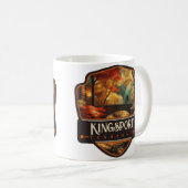 キングスポート,テネシー州 | ヴィンテージ コーヒーマグカップ (正面右)