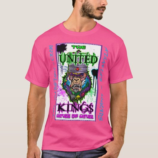 キングス統一された~ゴリラTシャツ Tシャツ (正面)