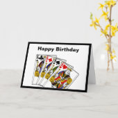 キングス誕生日グリーティングカード カード (黄色い花)