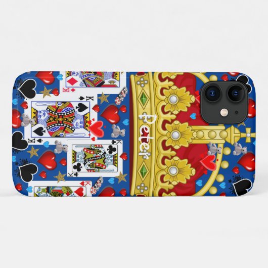 キングス遊カードIphoneケース Case-Mate iPhoneケース (裏面(横))